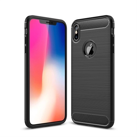 Fibre Brushed Cover til iPhone XS Max - Black