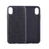 PU Leather bagcover til iPhone XR - Black