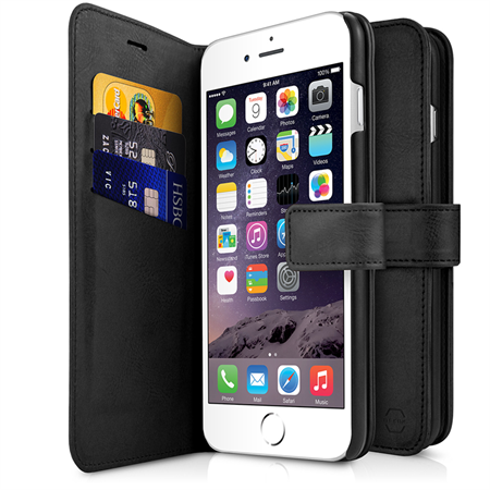 ITSKINS Book Cover til iPhone 6/6S/7 - Black