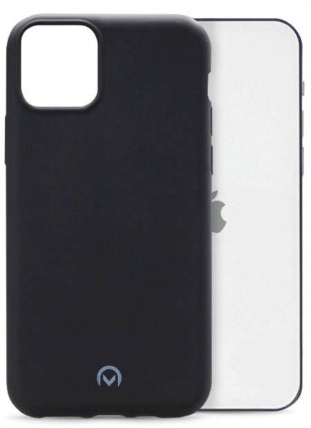 MOBILIZE - RUBBER GELLY COVER TIL APPLE IPHONE 12 /12 PRO 6.1" MAT SORT